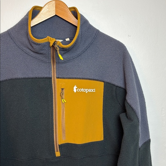 Cotopaxi Abrazo Half-Zip Men’s Fleece Jacket Graphite Black Colorway Medium - Picture 3 of 6